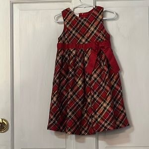 Vintage red plaid dress